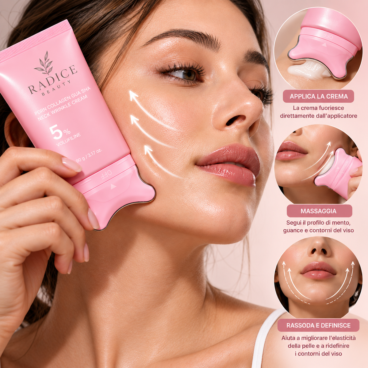 PDRN Collagen Neck Cream – Crema Collo con Gua Sha
